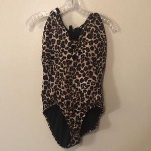 Swimwear Time&Tru, size 1X, leopard print